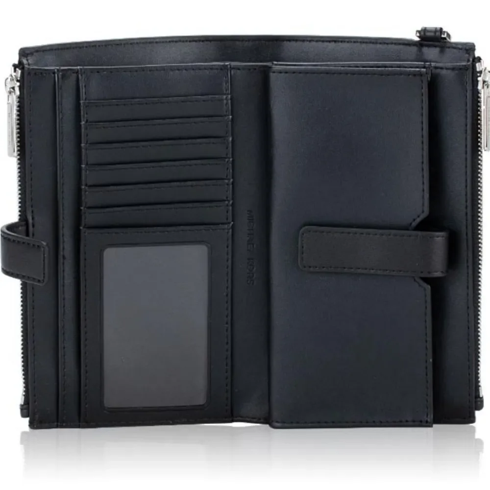 Michael Kors MK Logo Large Double Zip‎ Wristlet
